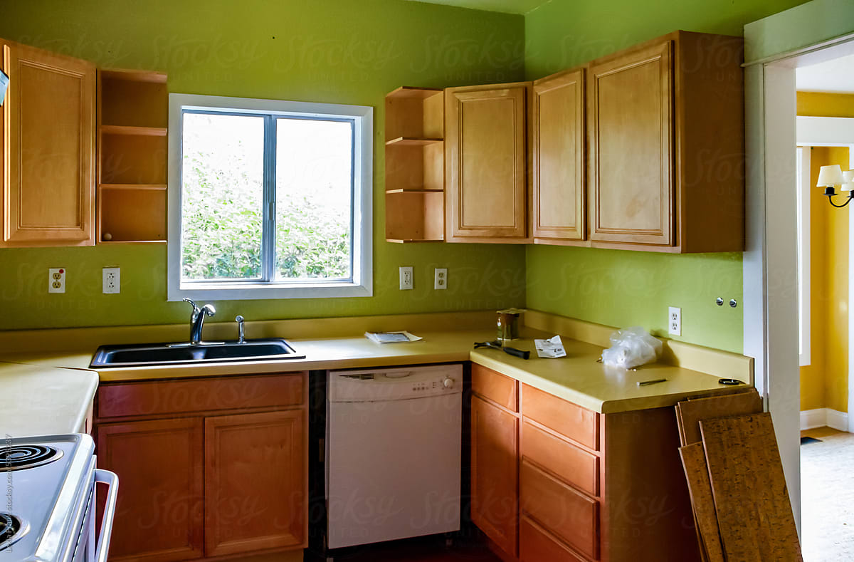 \'before\' images in kitchen renovation