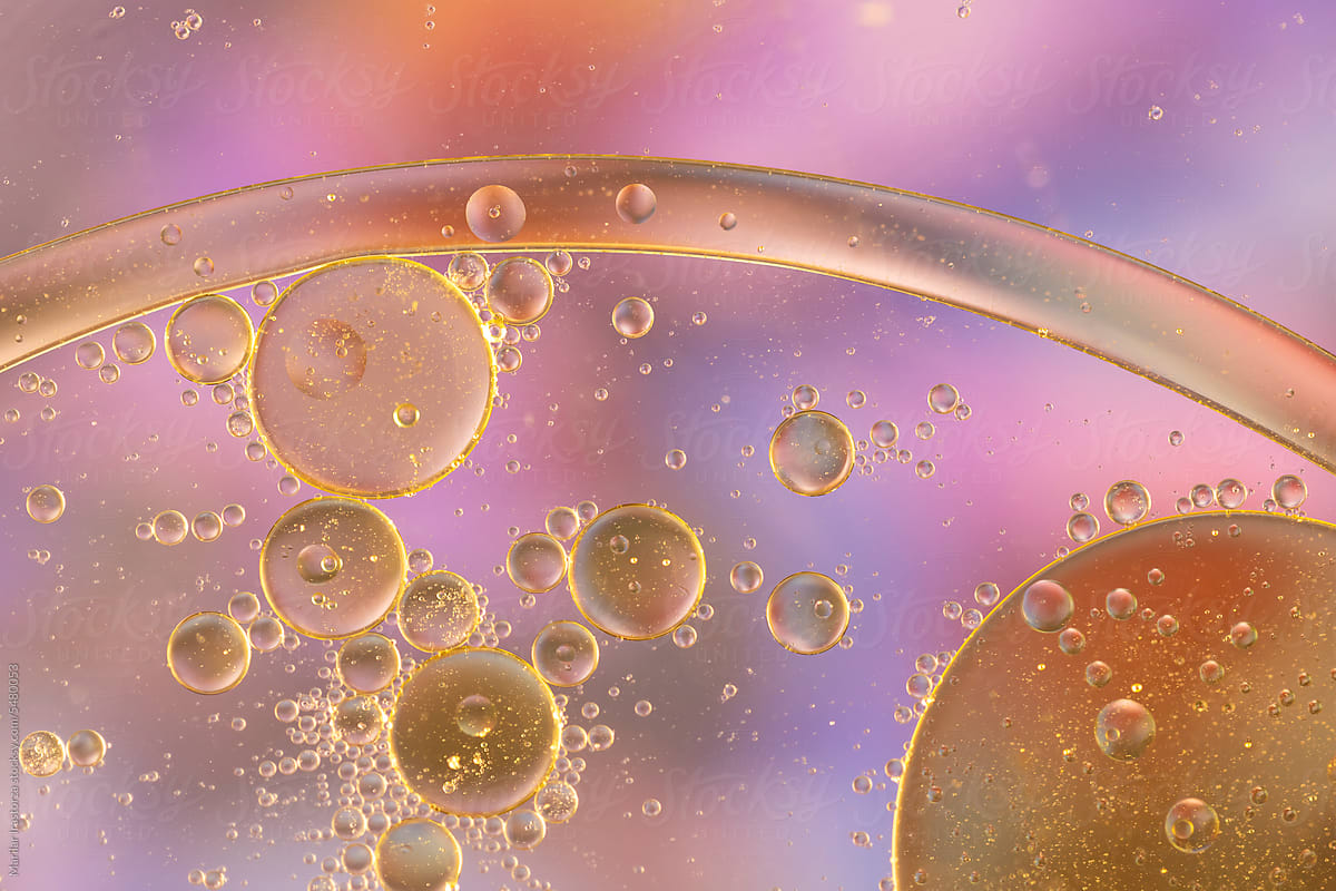 Abstract Colorful Oil Drops