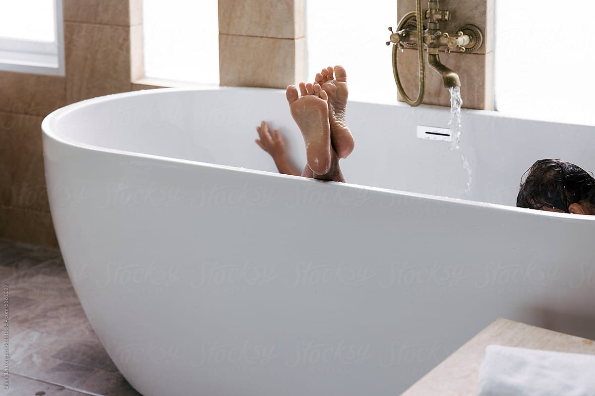 Relaxed in the Tub