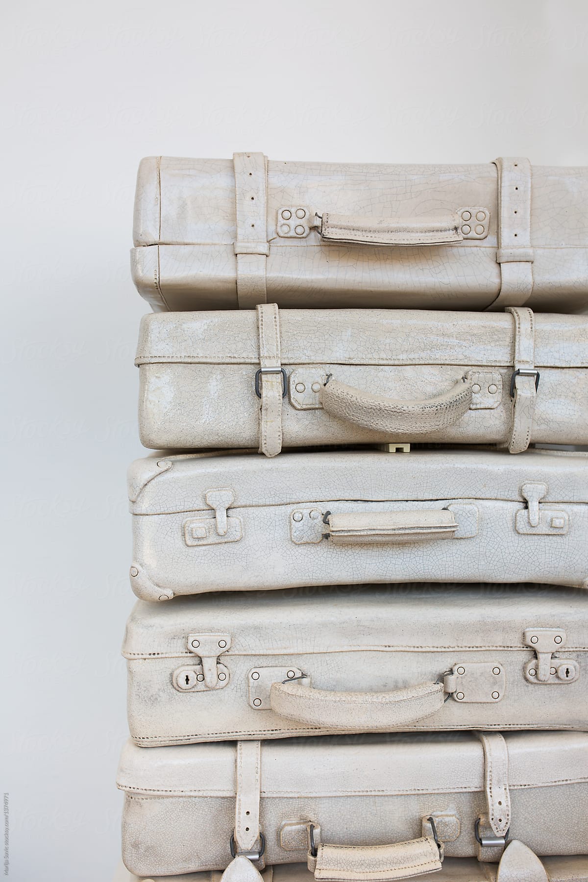 White Suitcases