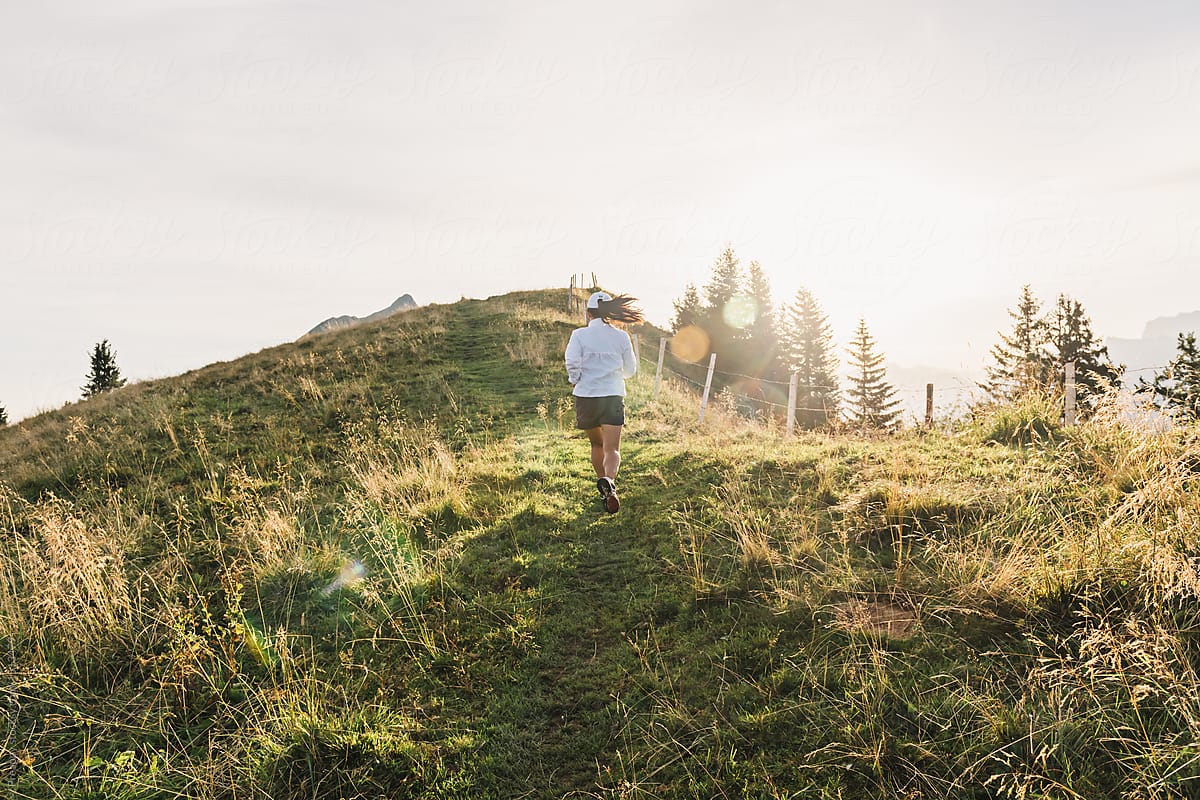Trail running in Swiss Alps by Preappy 