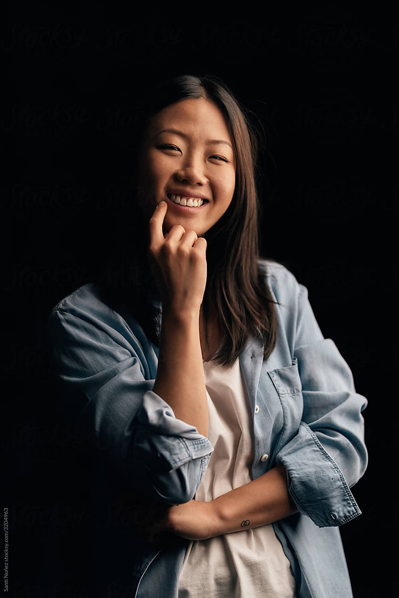 Portrait of Happy Asian Woman