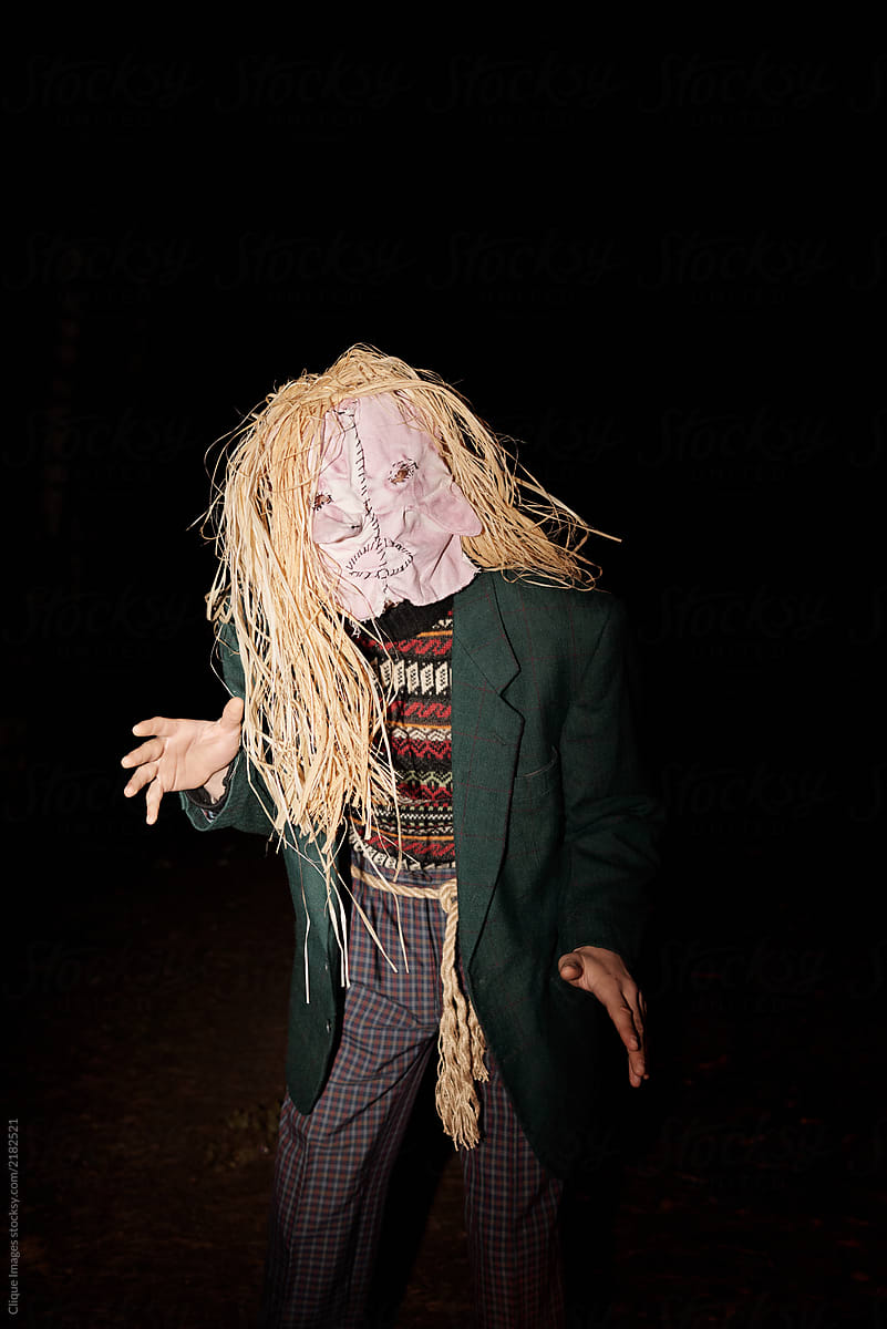 Person In Scary Halloween Mask