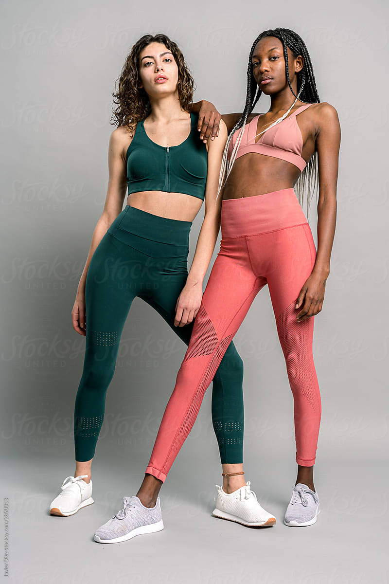 Diverse Female Athletes In Trendy Activewear by Stocksy Contributor  Javier Díez - Stocksy