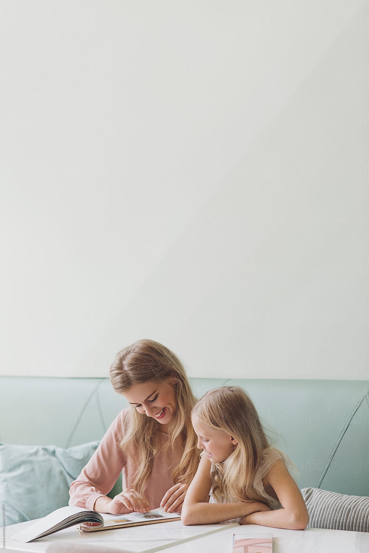 Mother And Daughter At Restaurant By Stocksy Contributor Lumina Stocksy 