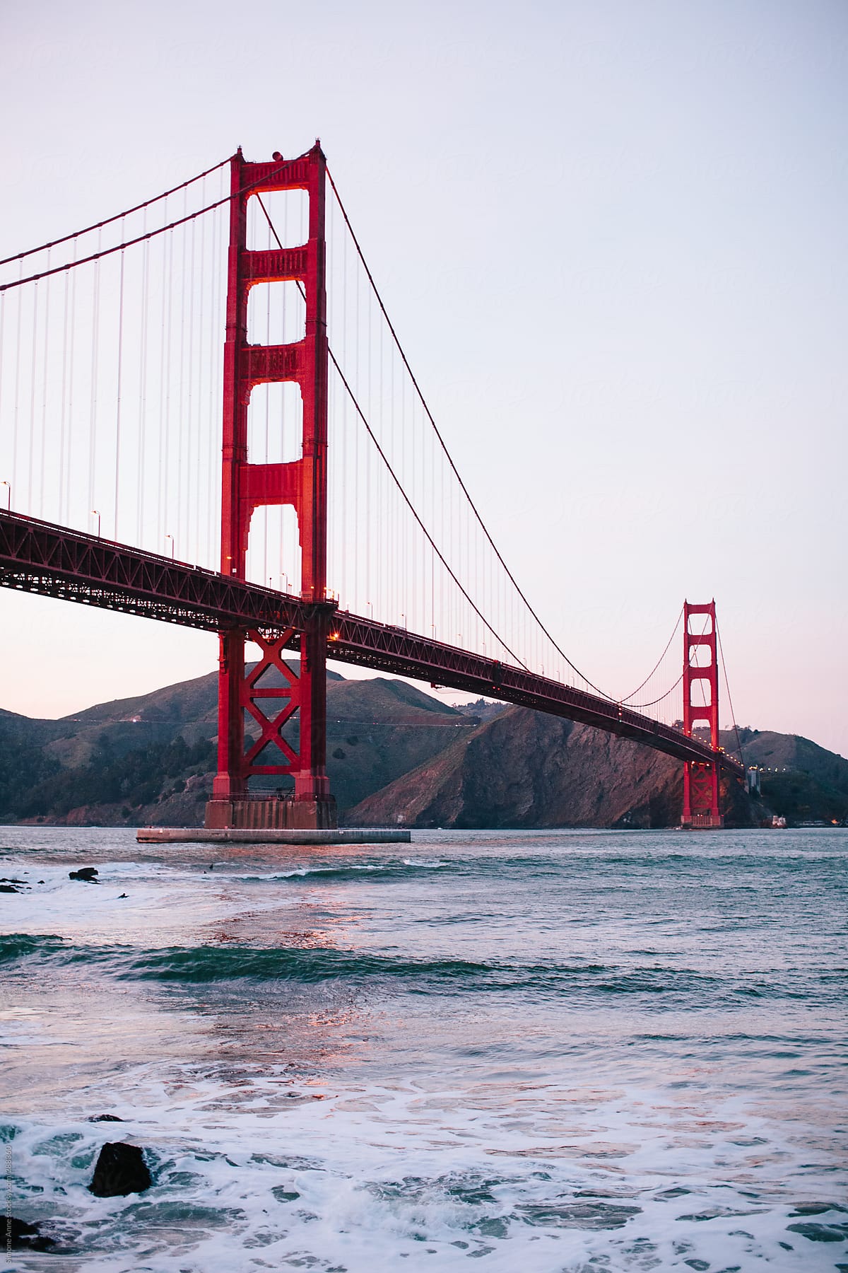 Golden Gate Bridge At Sunset By Stocksy Contributor Simone Anne Stocksy