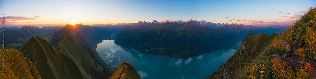 Swiss alps panorama