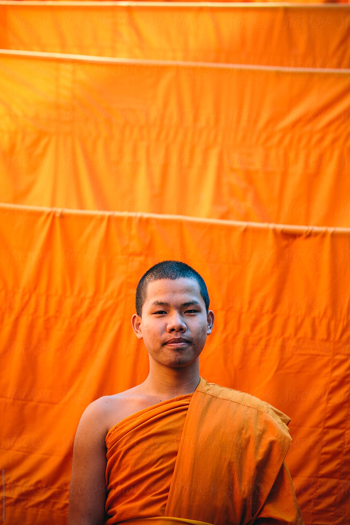 Portrait of a Buddhist monk