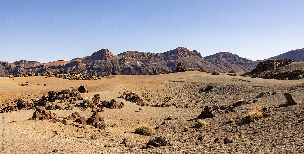 Volcanic desert landscape