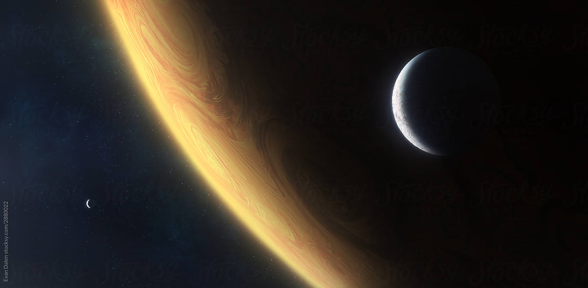 Gas Giant with Moons