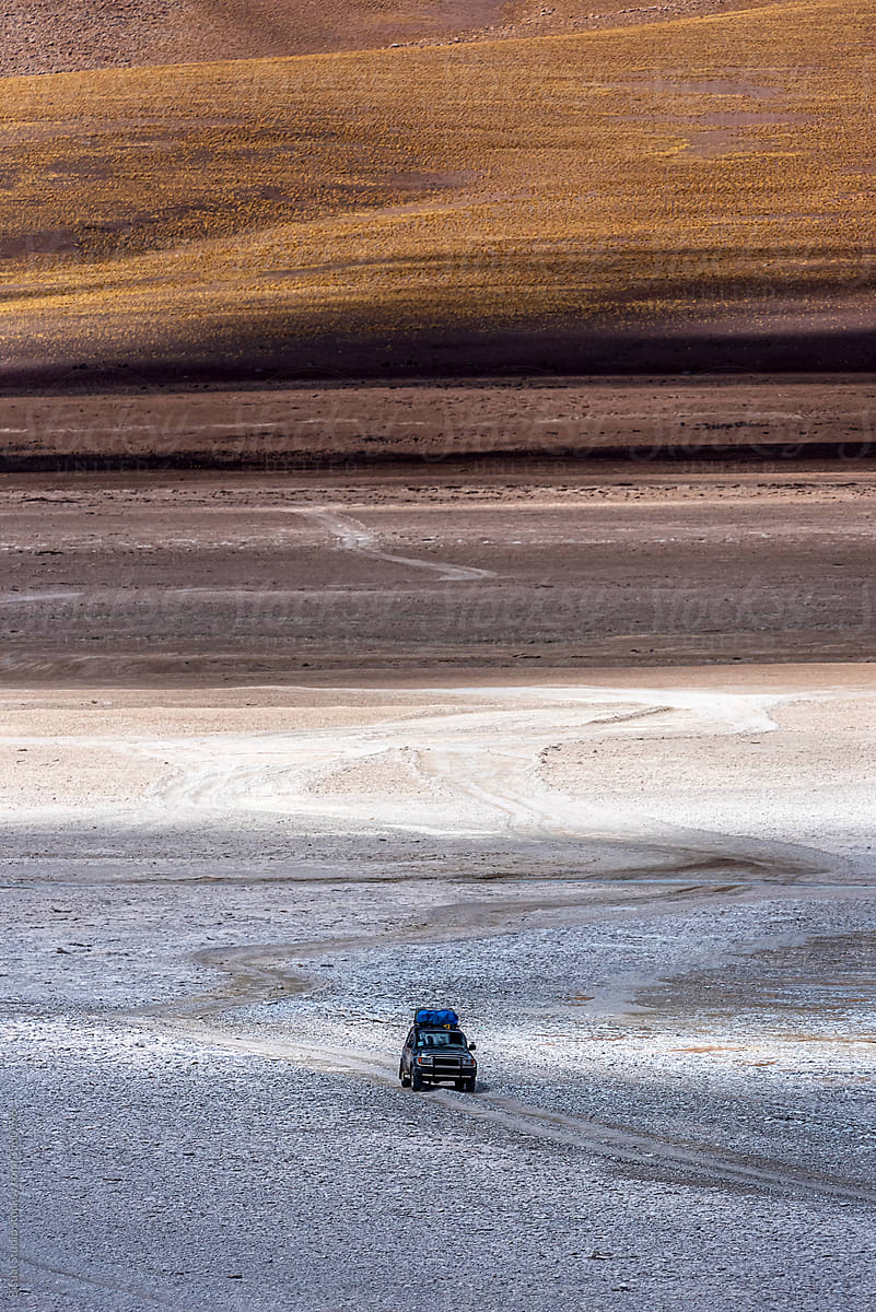 A 4x4 exploring The Andean highlands