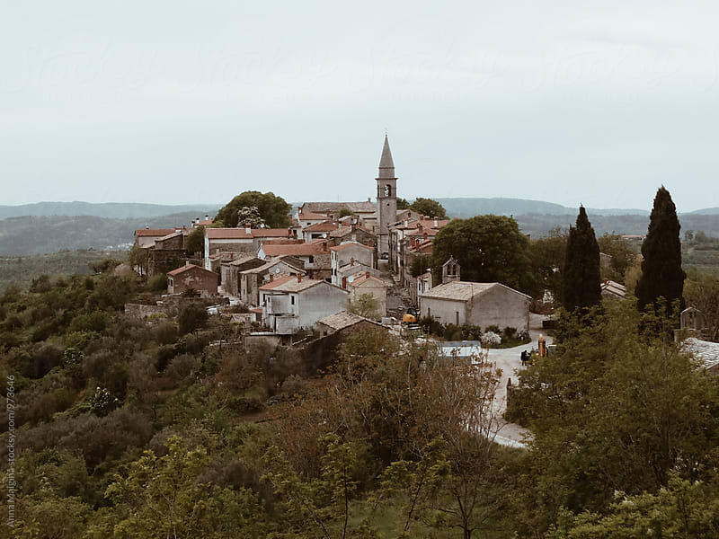 A view to a small croatian town