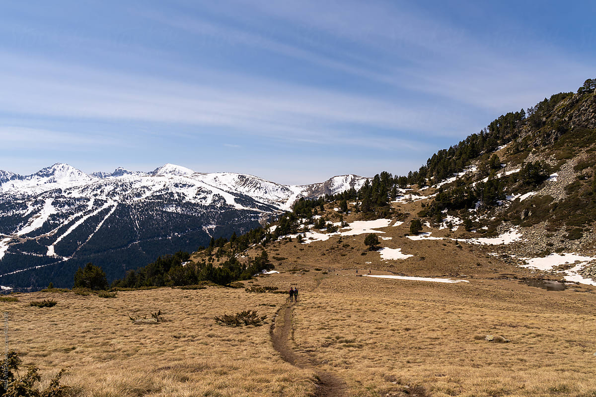 high mountain scenary in Pyrenees in Andorra