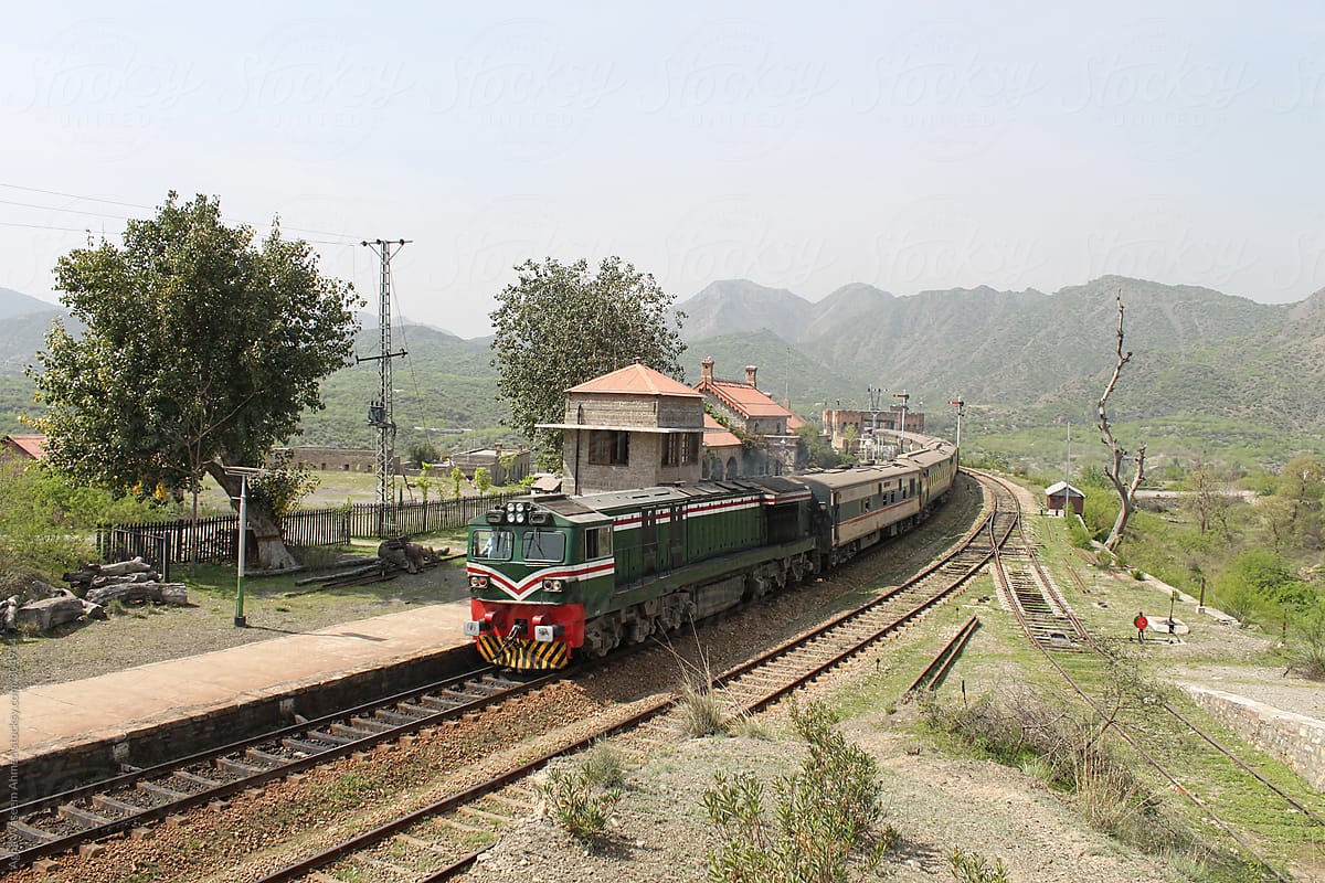 Attock Khurd Station at the Bank of River Indus.