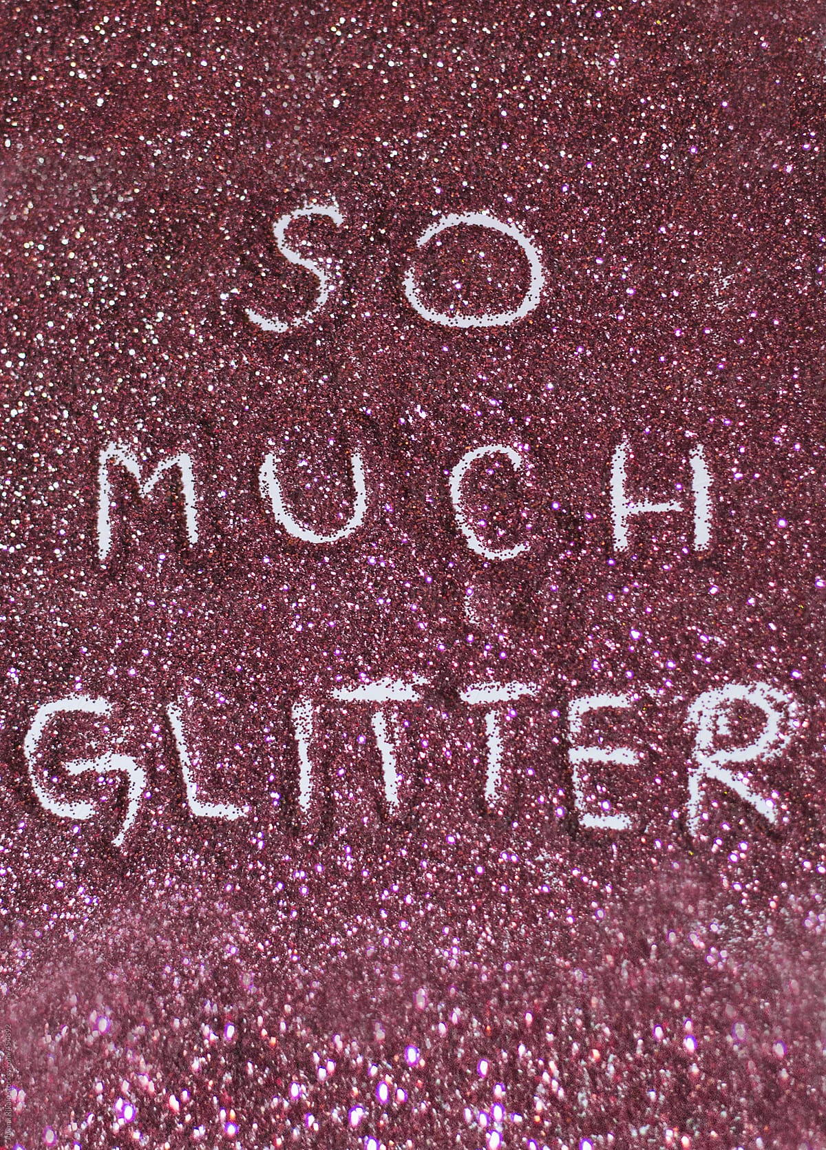 Much glitter