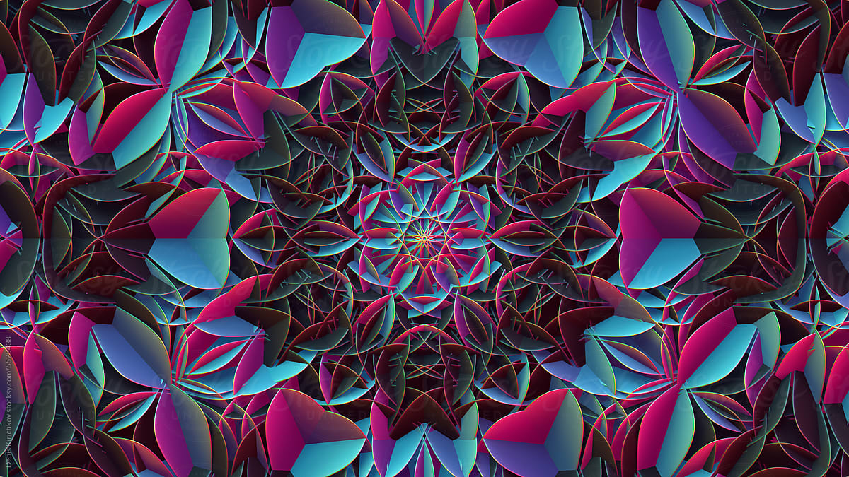 Abstract geometric mandala.