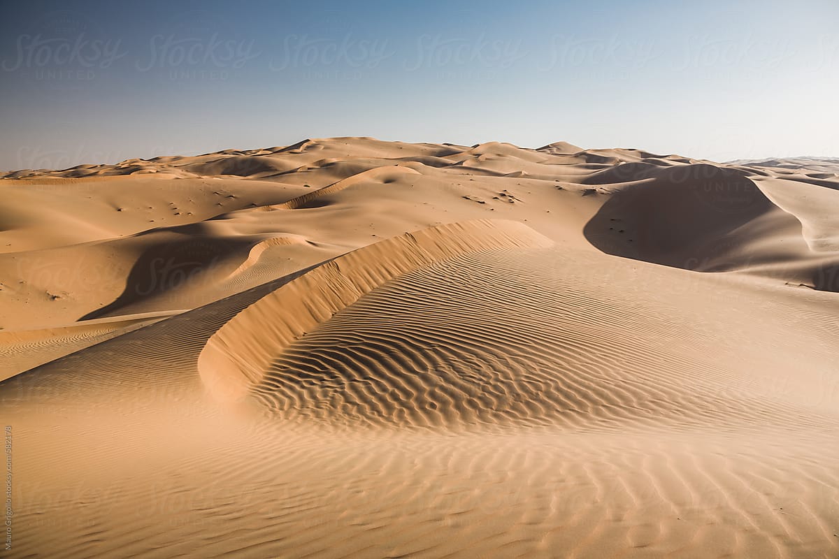Desert out of Dubai city,  United Arab Emirates