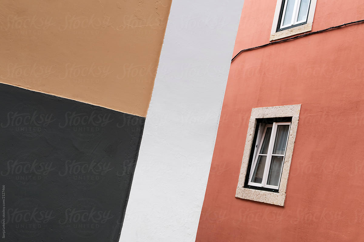 street facade walls composition