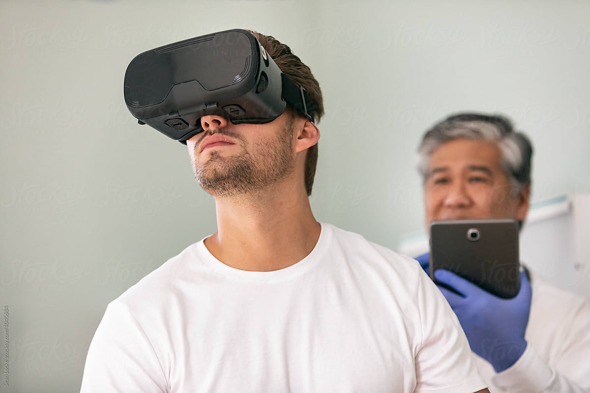 Exam: Patient Wears VR Headset