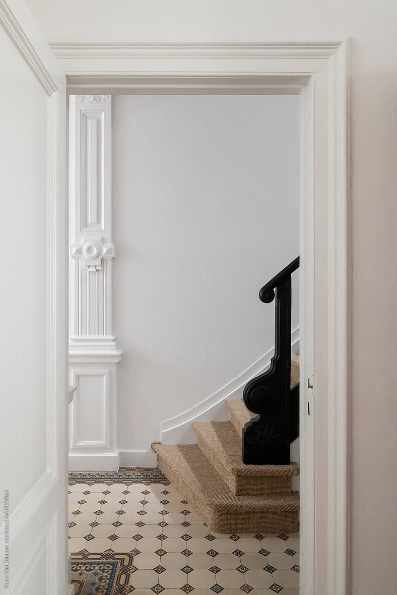 stairwell and open door