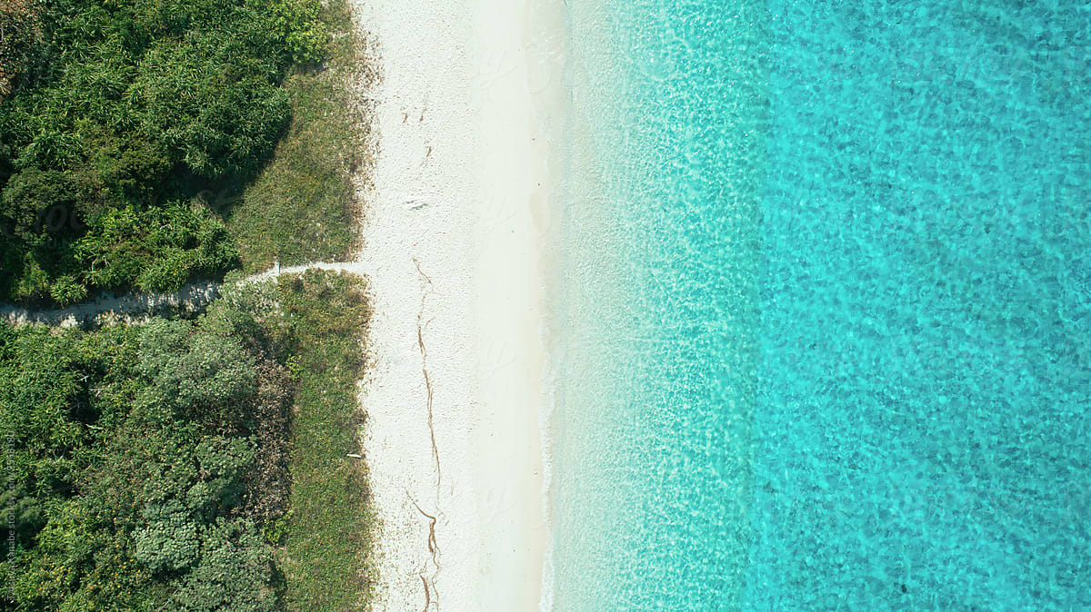 Aerial View of Beautiful Beach