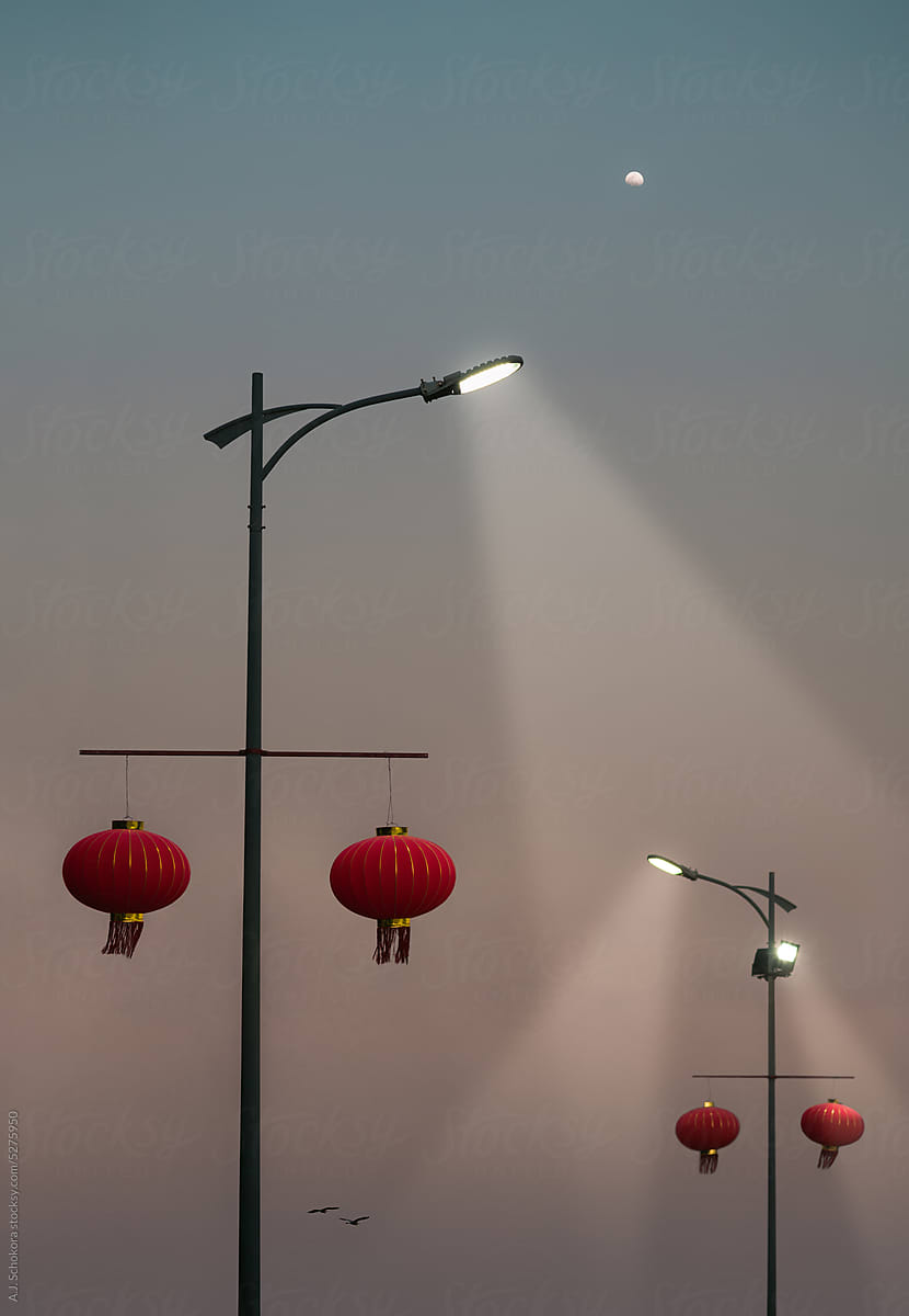 Red Lanterns and City Lights