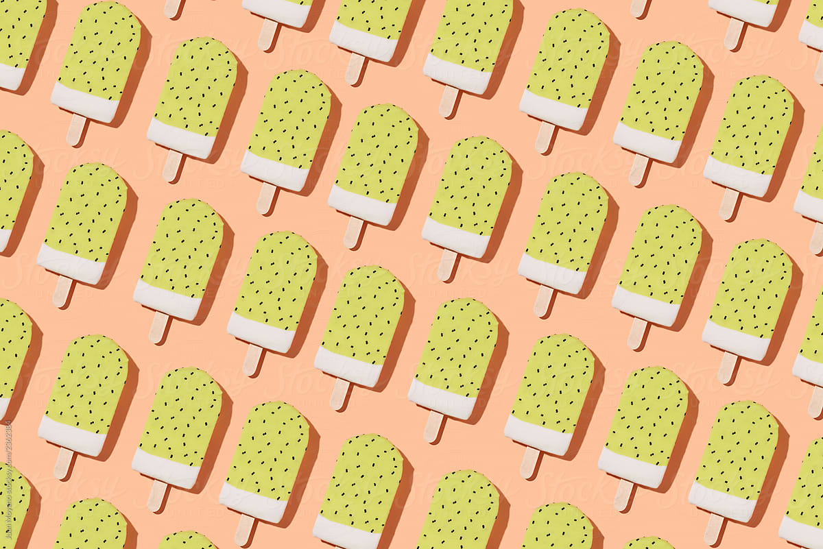 mosaic of some ice pops