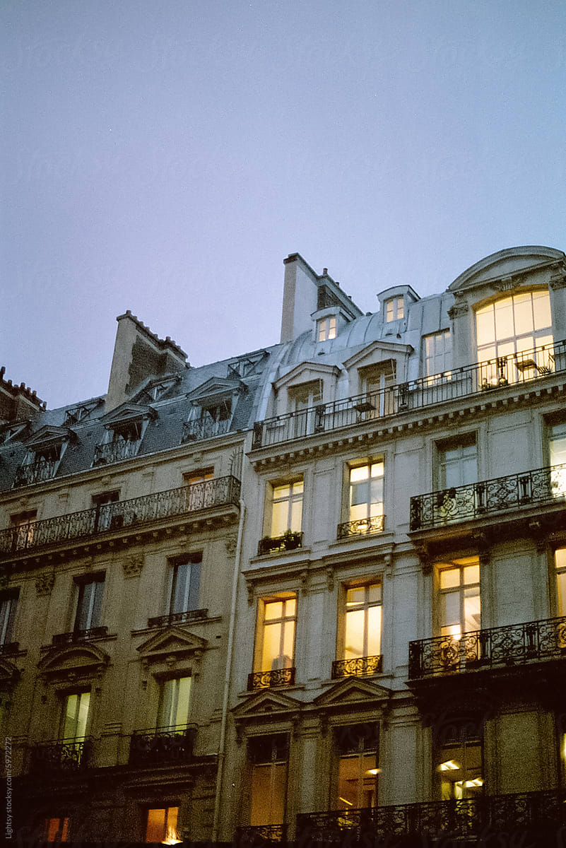 Twilight Parisian Facades