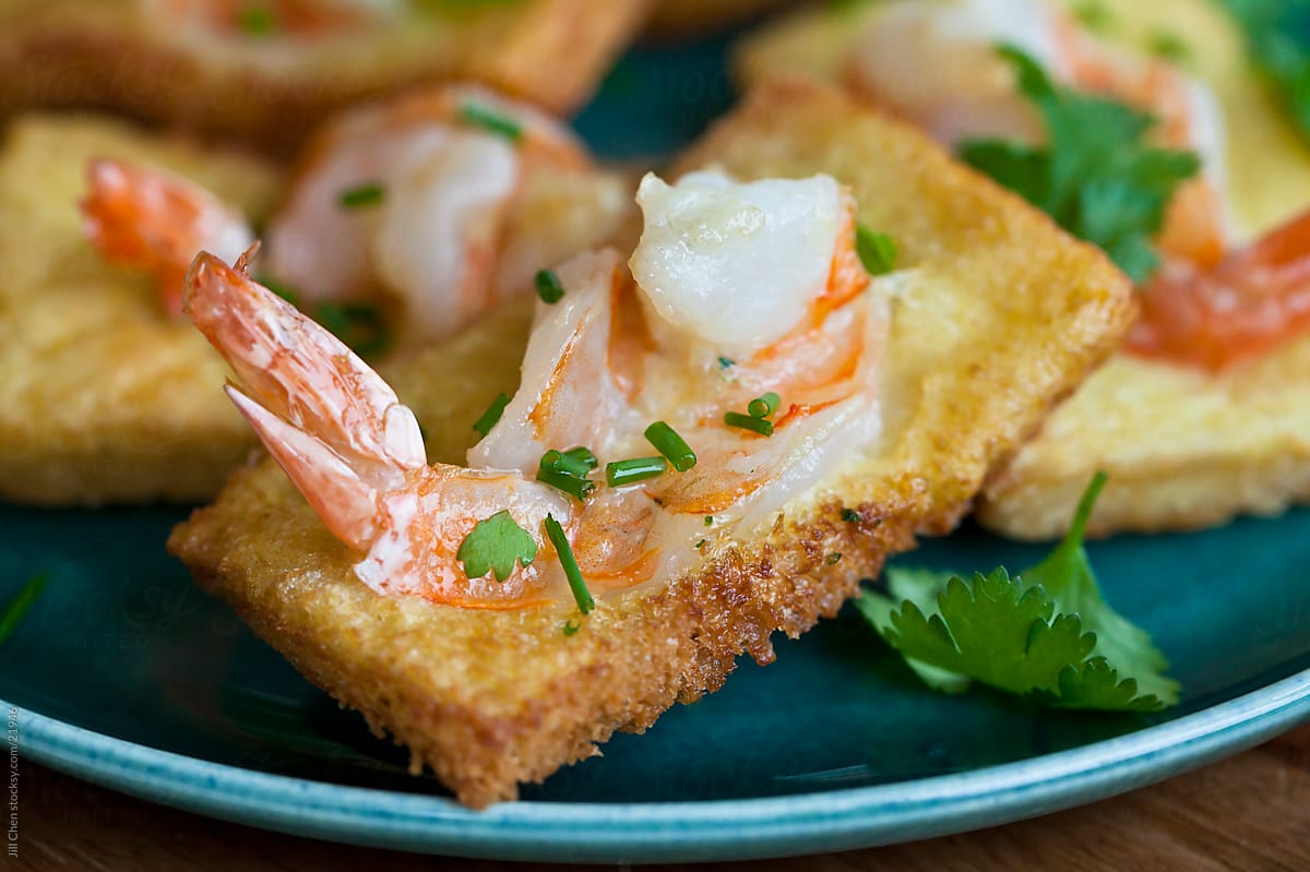 Shrimp Toast on Platter