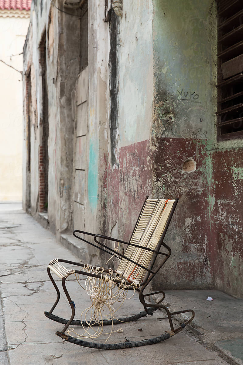Abandoned rocking chair