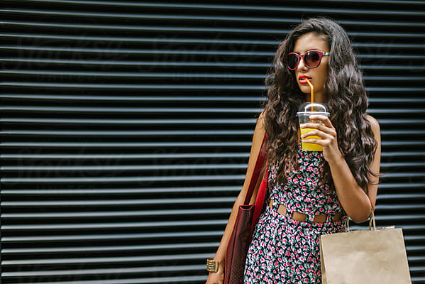 Cute Teenage Girl Wearing Sunglasses by Stocksy Contributor Aleksandra  Jankovic - Stocksy
