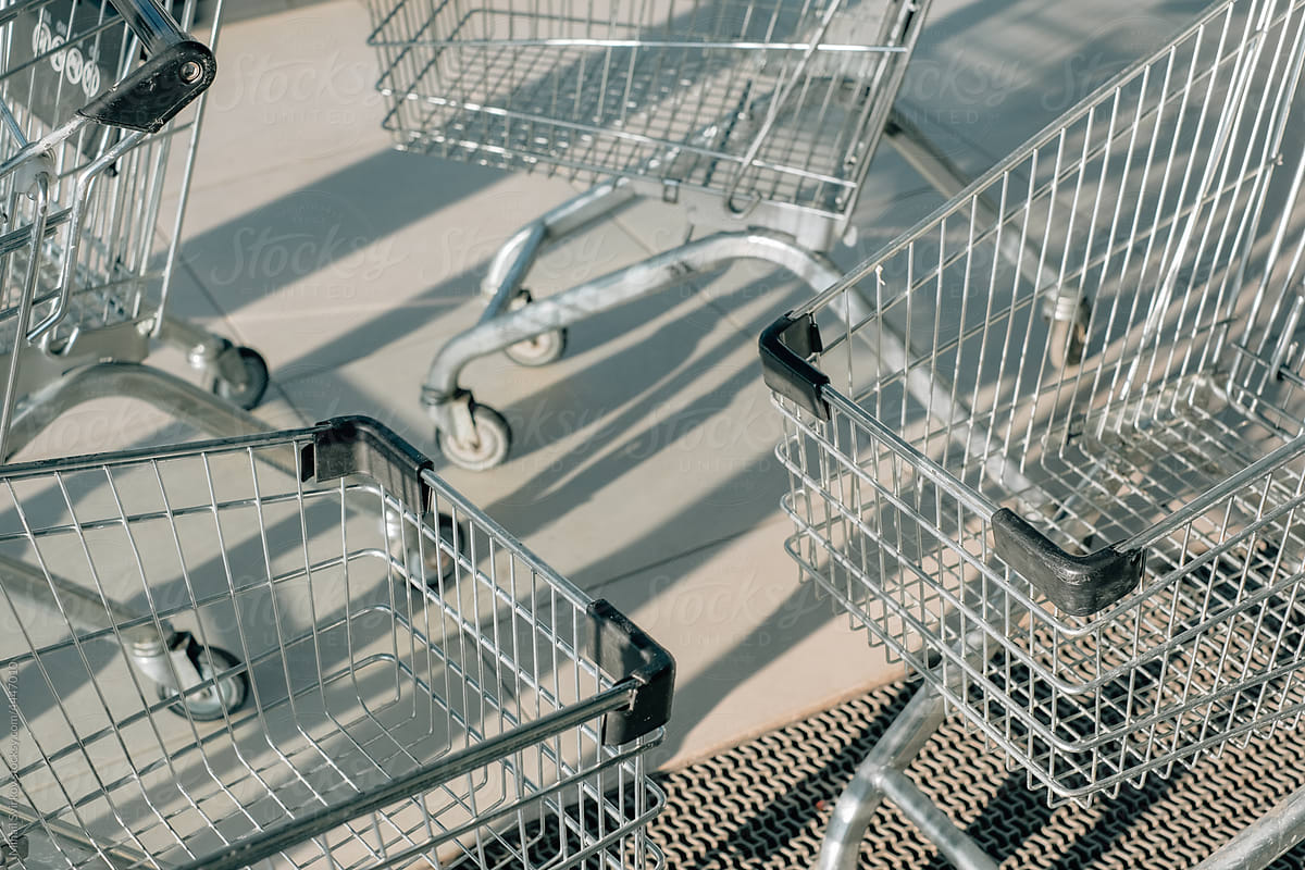 metal shopping carts