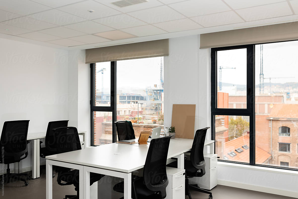 Modern office interior view