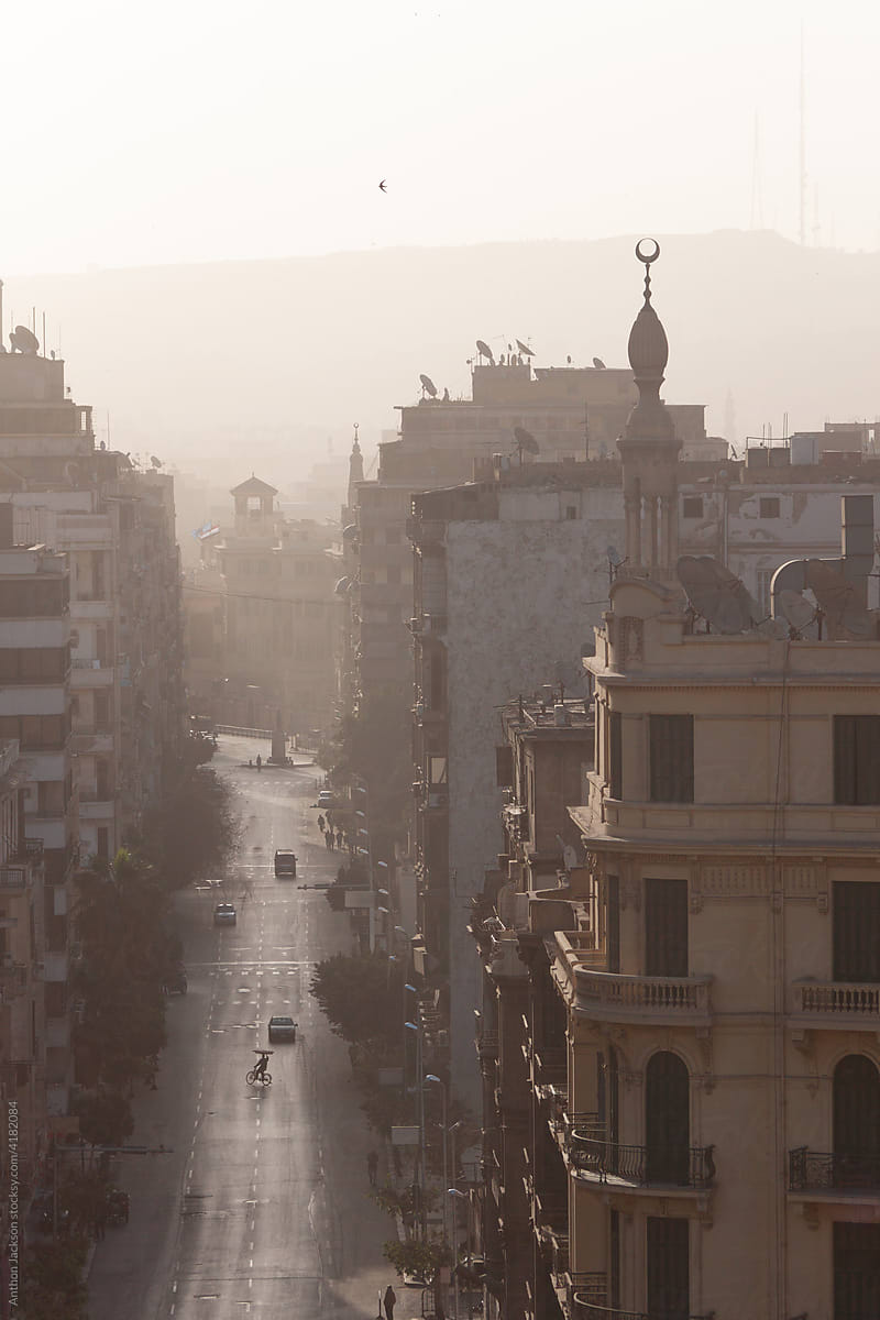 Morning Streets in Cairo, Egypt