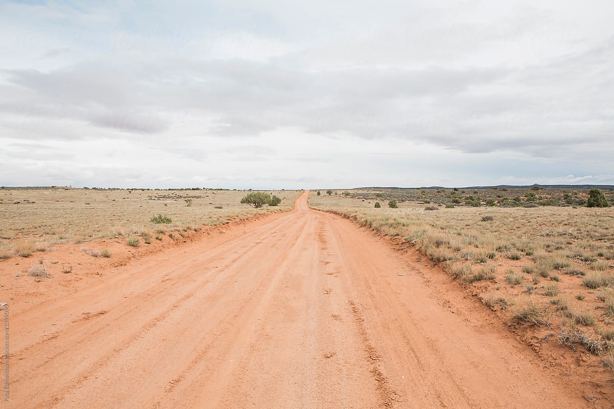 Lonely desert road