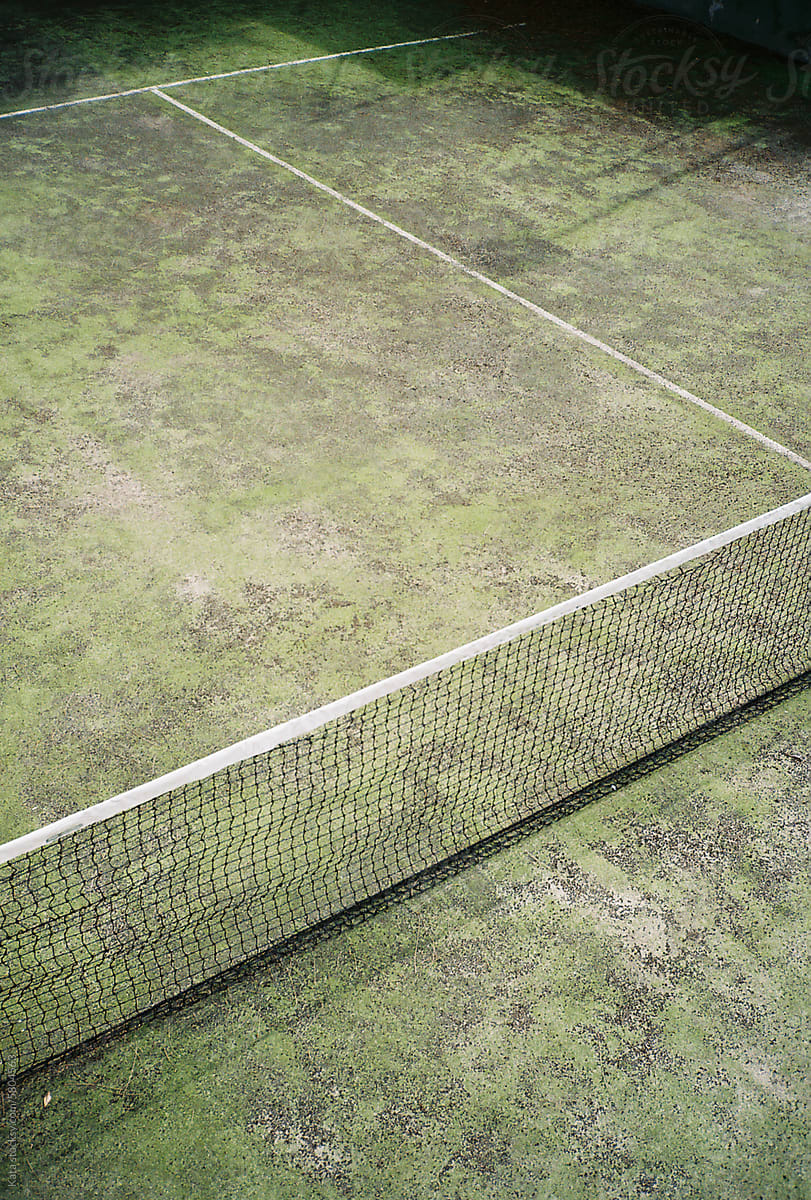 an old tennis court