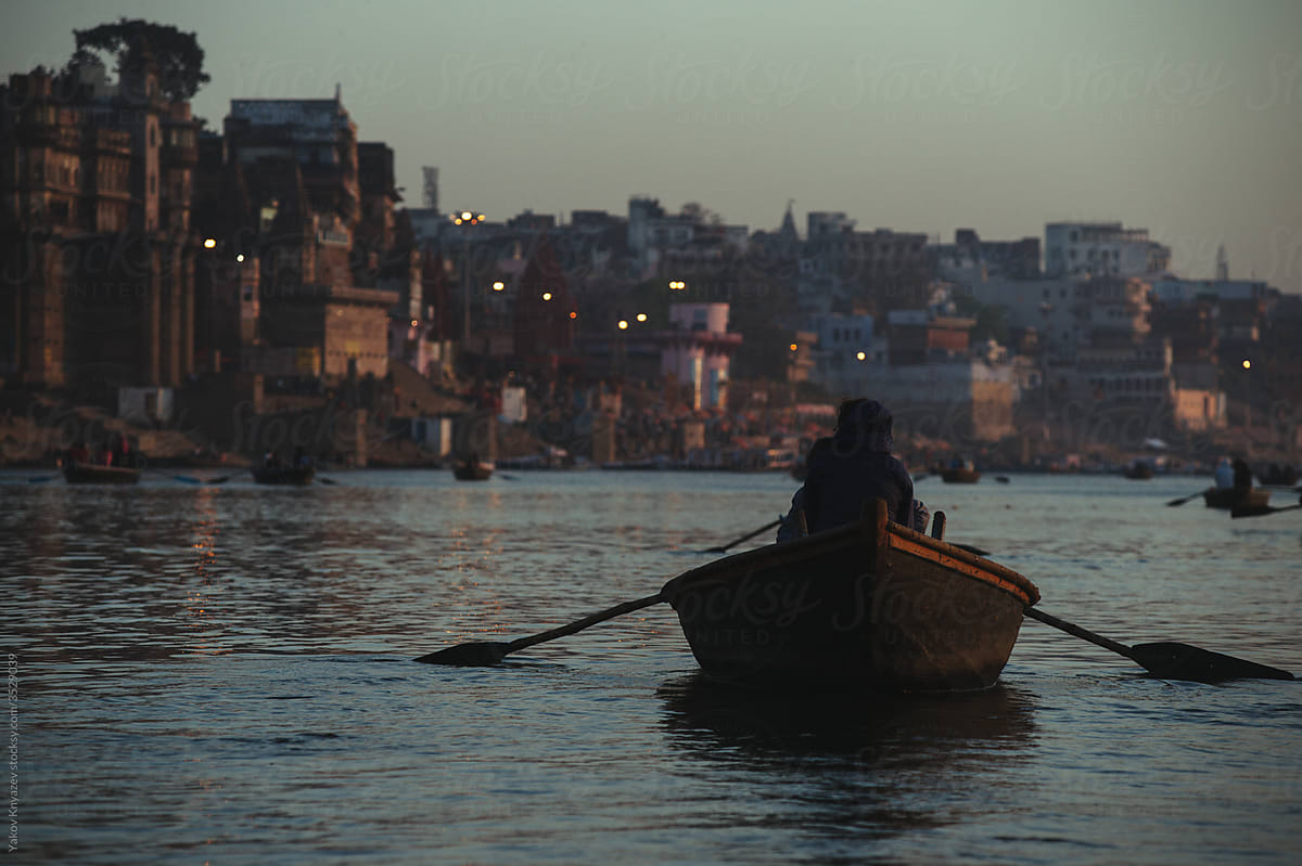 Holy city of India - Varanasi. the town of the dead