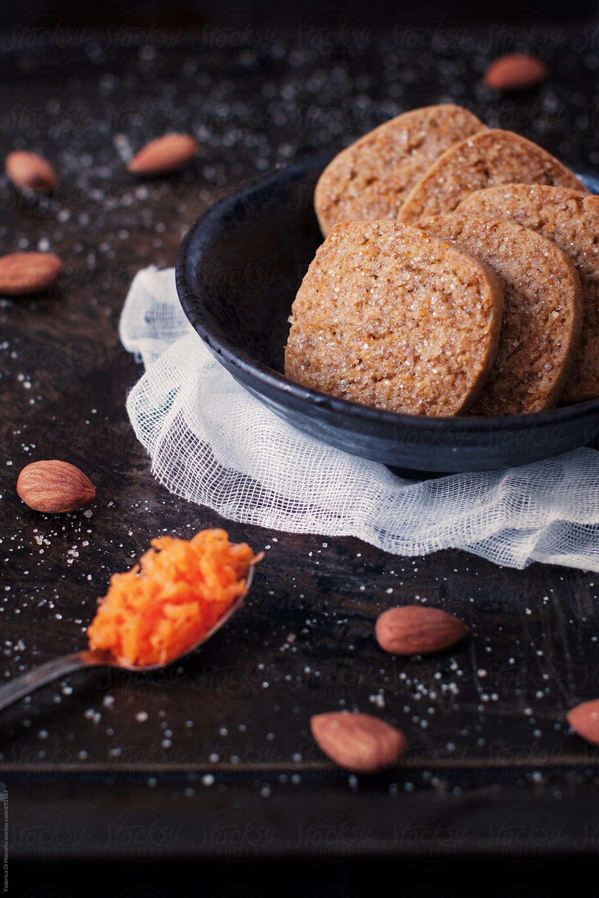 Wholemeal carrot cookies