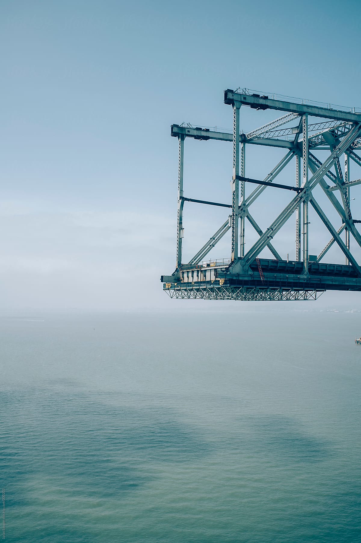 Demolishing the old span of the Oakland and San Francisco Bay Bridge