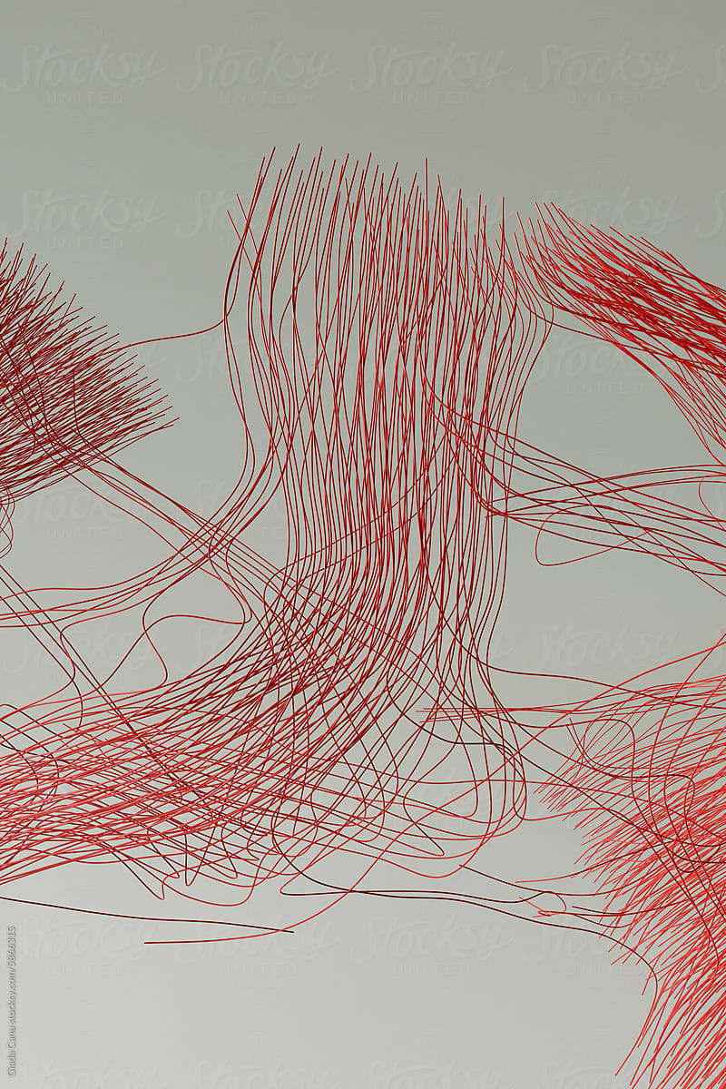 Abstract Network of Red Lines