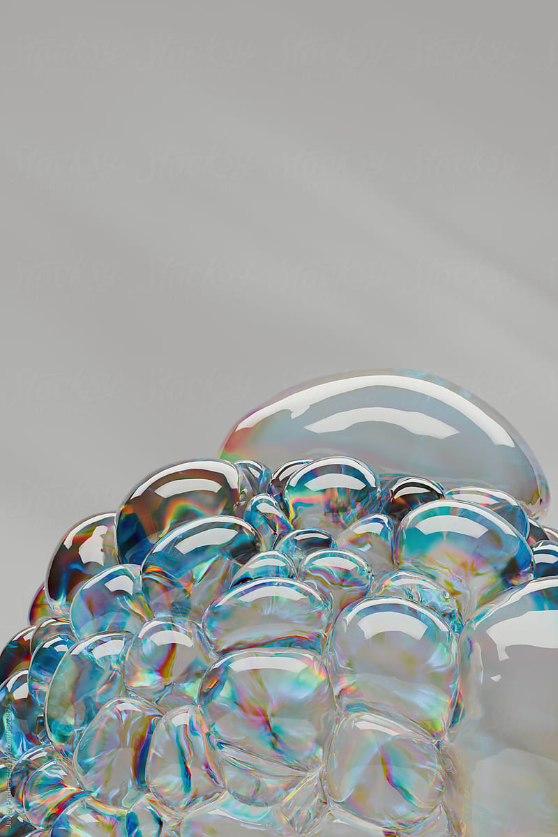 Abstract transparent substance