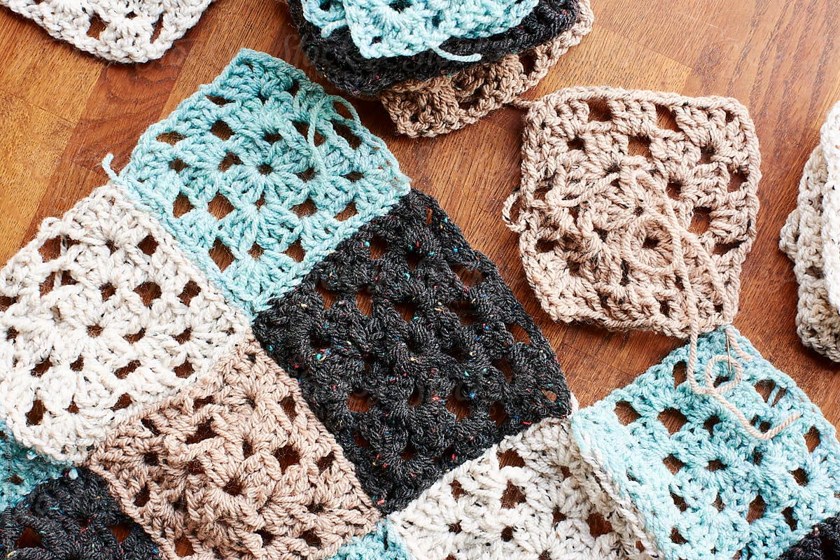 Making a crochet blanket