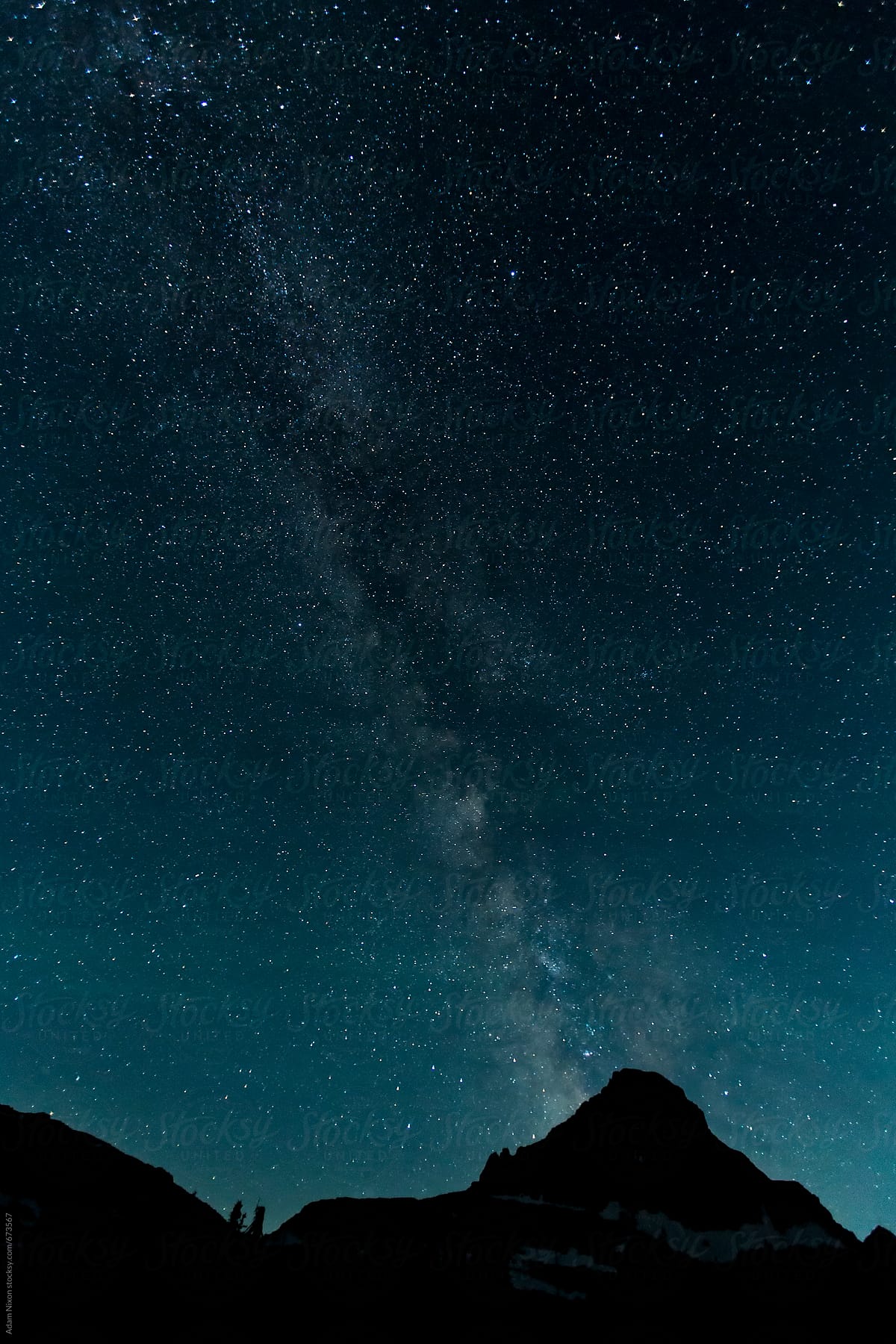 Night sky in Glacier National Park