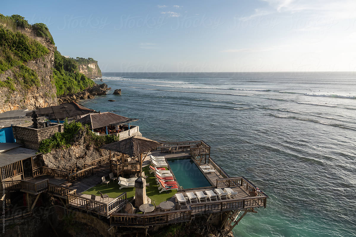 Panoramic View Of Uluwatu Beach In Bali