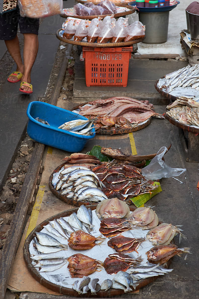 Fish for sale at Bangkok wet market