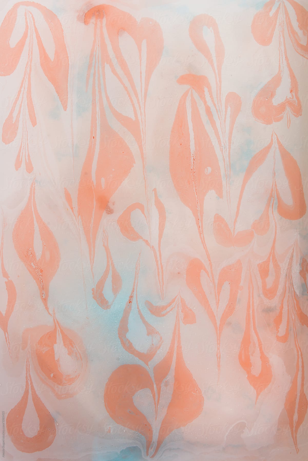 Abstract pink marbled background