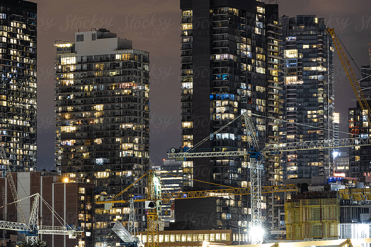 Toronto downtown at night