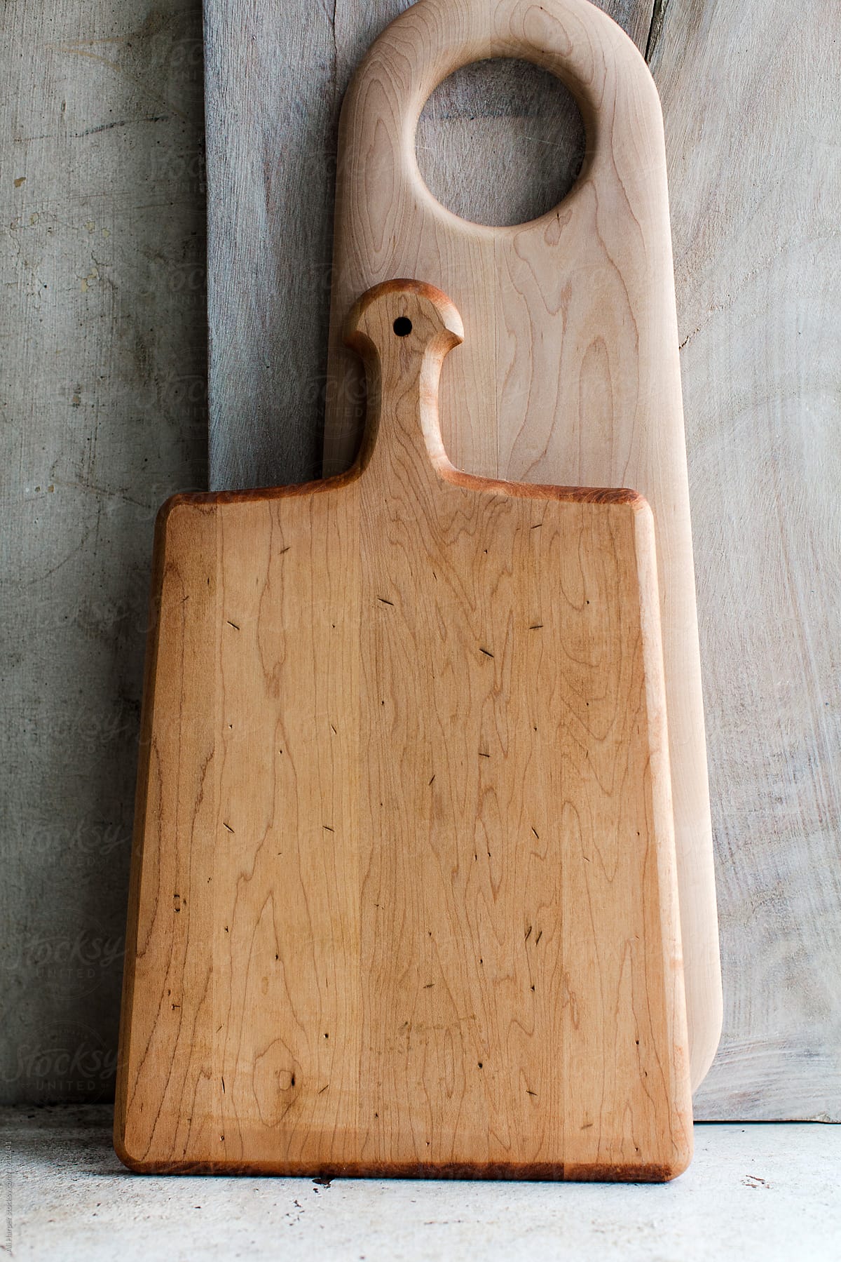 Propped Up Cutting Boards On Countertop By Ali Harper Stocksy United