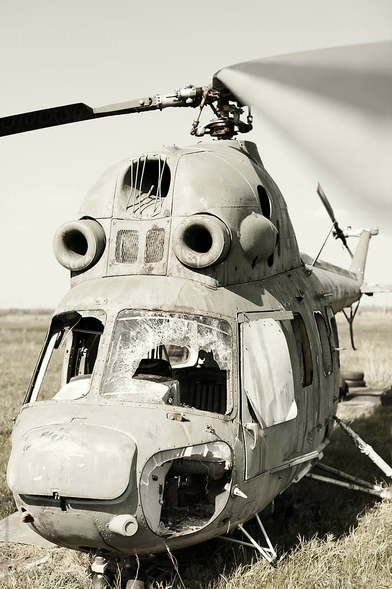old helicopter
