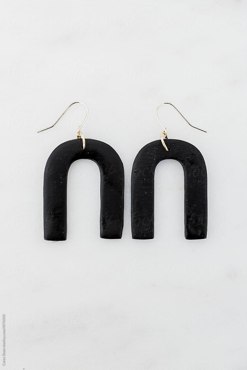 Arch polymer clay earrings